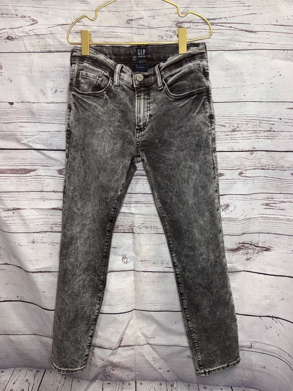 GAP Faded Black Skinny Jeans Size 10